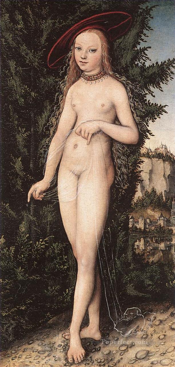 Venus Standing In A Landscape Lucas Cranach the Elder nude Oil Paintings
